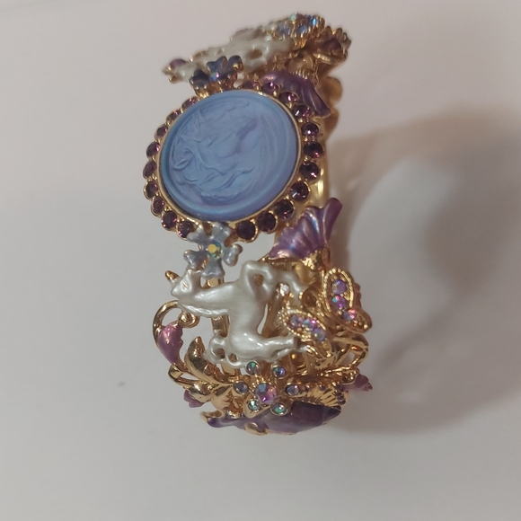 Kirks Folly Legacy Cloudwalker Dreams Cuff Bracelet Gold Tone Unicorn NEW - Picture 4 of 9